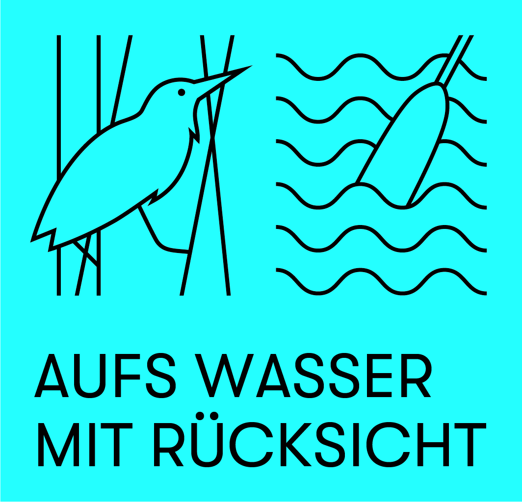 Logo «Aufs Wasser mit Rücksicht»